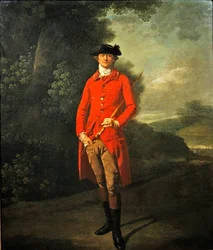 Portræt af Lord Spencer Hamilton (olie på lærred)
