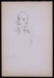 Portræt af Gerald Cobb, ca. 1930 (blyant på papir)