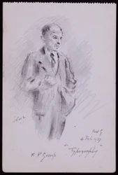 Portræt af R Percy Gossop
