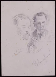 Portræt af Reginald Blomfield, ca. 1894 (blyant på papir)