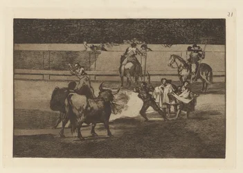 Fire Banderillas (Banderillas with Firecrackers), Plade 31 fra Tyrefægtning