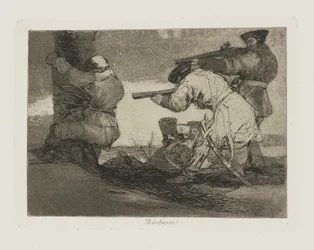 Barbarer! (Barbarer!), pl. 38 fra serien The Disasters of War