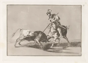 El Cid Campeador, der spyder en anden tyr (The Cid Campeador, der spyder en anden tyr), plade 11 fra La tauromaquia