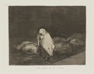 Dødens senge. (Dødens Senge.), Pl. 62 fra serien The Disasters of War