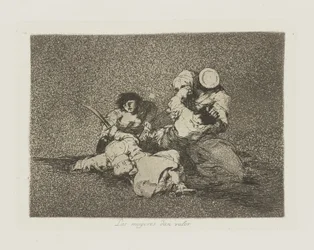 Kvinder giver værdi. (Kvinderne giver mod.), pl. 4 fra serien The Disasters of War