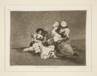 Las mugeres [sic] give courage (Kvinderne giver Courage), pl. 4 fra The Disasters of War