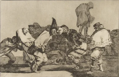 Plade 14 fra Disparates: Carnival Folly, ca. 1816-23 udgivet 1864.