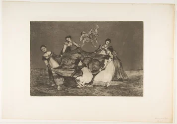 Plade 1 fra Disparates: Feminin dårskab., ca. 1816-23 udgivet 1864.