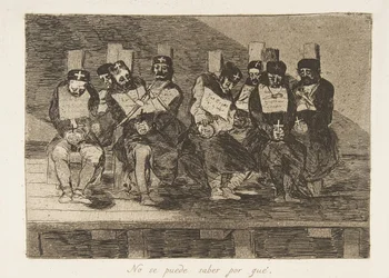 Plade 35 fra The Disasters of War Los Desastres de La Guerra: One C..., 1810 udgivet 1863.