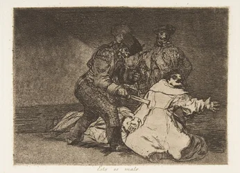 Plade 46 fra The Disasters of War Los Desastres de la Guerra: This ..., 1810 udgivet 1863.