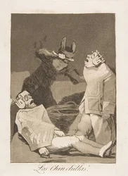 Plade 50 fra Los Caprichos: The Chinchillas Los Chinchillas., 1799.