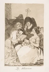 Plade 57 fra Los Caprichos: The filiation La filiacion., 1799.