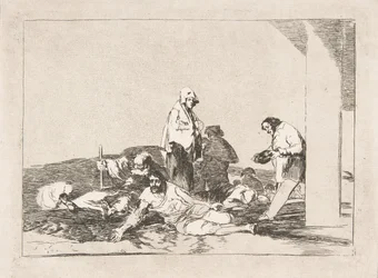 Plade 58 fra The Disasters of War Los Desastres de la Guerra: Det nytter ikke at græde ..., 1811-12.