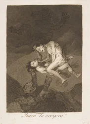 Tavle 62 fra Los Caprichos: Hvem ville have troet det Quien lo creyera!, 1799.
