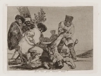 Hvad [sic] er der at gøre mere? (What More Can Be Done?), Plade 33 fra The Disasters of War