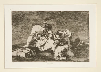 Hverken (heller [Do These] Heller), pl. 10 fra serien The Disasters of War