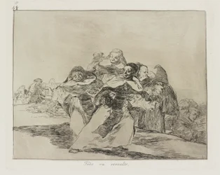 Alt er blandet sammen. (Alt er Topsy-Turvy.), Pl. 42 fra serien The Disasters of War