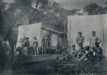 Guaranys besøger en lejr, 1895