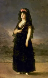 Maria Luisa af Parma (1751-1819) (olie på lærred)