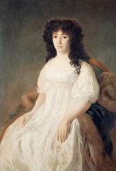 Portræt af grevinde af Casa Flores af Francisco de Goya (1746-1828)