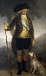 Portræt af kong Charles IV af Spanien (1749-1819), slutningen af det 18. århundrede, af Francisco Goya, olie på lærred, 209x126 cm