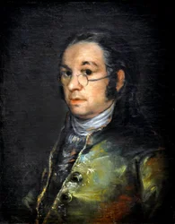Selvportræt med briller, omkring 1800 (olie på lærred)