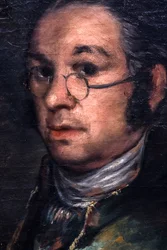 Selvportræt med briller, ca. 1800 (olie på lærred)