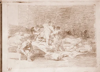 The Disasters of War: Og de også (forberedende tegning
