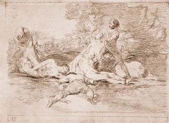The Disasters of War: De udnytter det (forberedende tegning