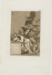 The Sleep of Reason Produces Monsters, plade 43 fra Los Caprichos
