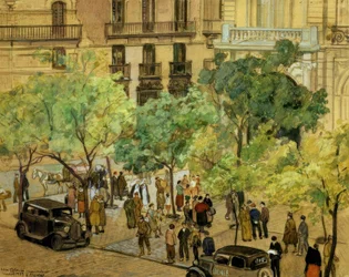 ET BESLAGET PALAD – 1937 – TEGNING / PAP – 240X305 CM–