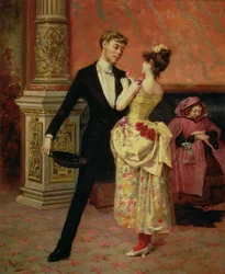 Lyceum Theatres foyer (olie på lærred)