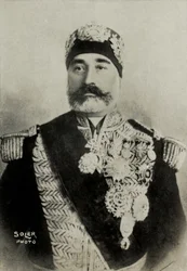 Portræt af Mohammed , El , Hadj , Bey af Tunis (foto)