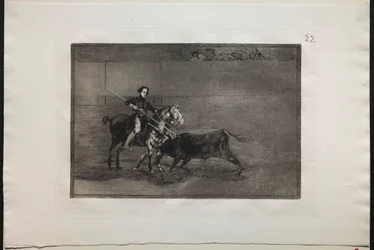 Tyrefægtning: Manly Courage of the Celebrated Pajuelera i (ringen) ved Saragosa