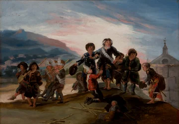 Børn, der leger soldater, 1786