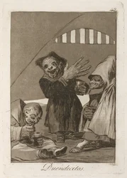 små nisser Hobnisser. Fra Los Caprichos, 1797-1798