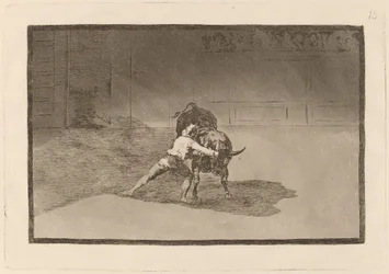 Den berømte Martincho sætter banderillas al quiebro (The Famous Martincho Places the Banderillas Playing the Bull with the Movement of His Body)