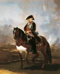 Rytterportræt af kong Carlos IV