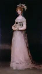 Portræt af Maria Theresa de Bourbon y Vallabriga, grevinden af ​​Chinchon, ca. 1801