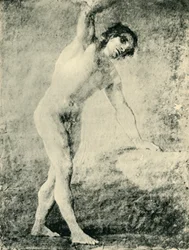 Stående mandlig nøgen, 1789, 1943.