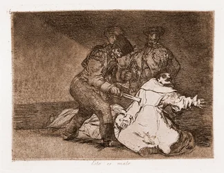 The Disasters of War: Dette er slemt (ætsning fra den forberedende tegning