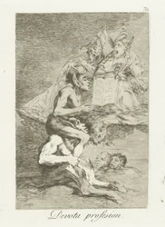 from bekendelse Devota Profesion (titel på objekt) Los Caprichos (serietitel)