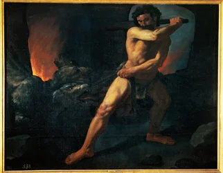 Herkules og Kerberos (maleri på lærred)