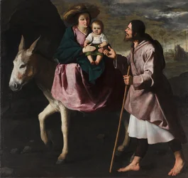 Flugten til Egypten, ca. 1638-40 (olie på lærred)