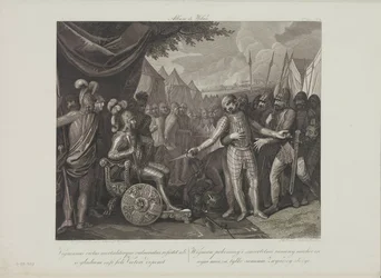 Wichmann II den Yngre overgiver sig til Mieszko I af Polen af Smuglewicz, Franciszek (1745-1807). Litografi, slutningen af 1700-tallet. Privat Samling