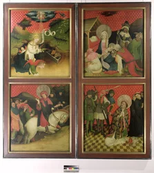 St. Thomas-alteret fra Johanneskirken, Hamborg, begyndte i 1424 (tempera og olie på panel)