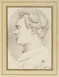 Karikaturportræt af maleren Ménageot, Rom 1772