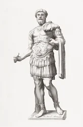 Romerske kejser Marcus Aurelius. Portræt.
