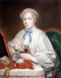 Radering fra maleriet på lærred af François boucher (1703-1770).