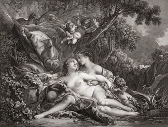 Jupiter og Callisto. (Print)